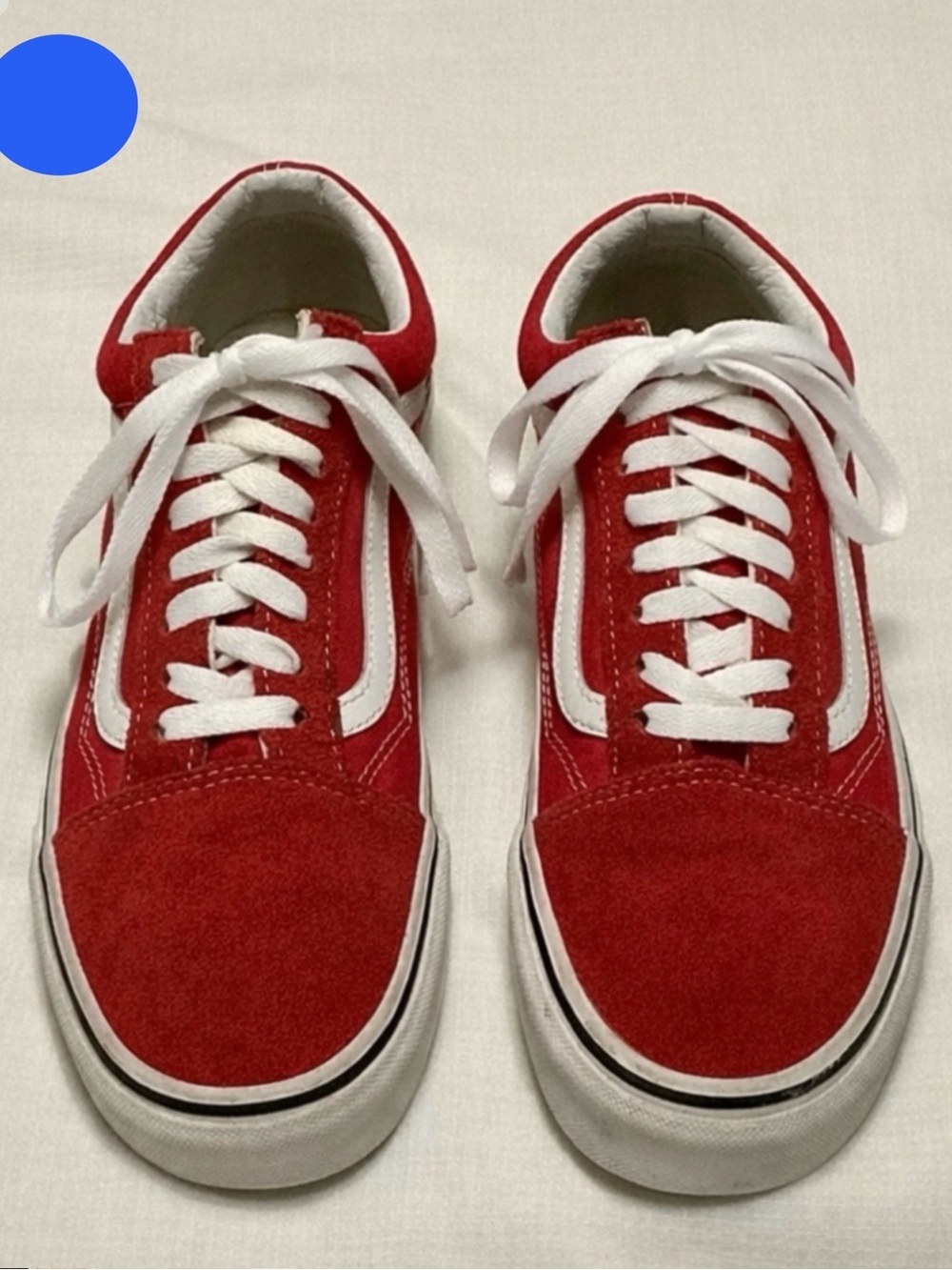 Vans Old Skool Red Suede Sneakers Women’s Size 9.5 Classic Skate Shoes